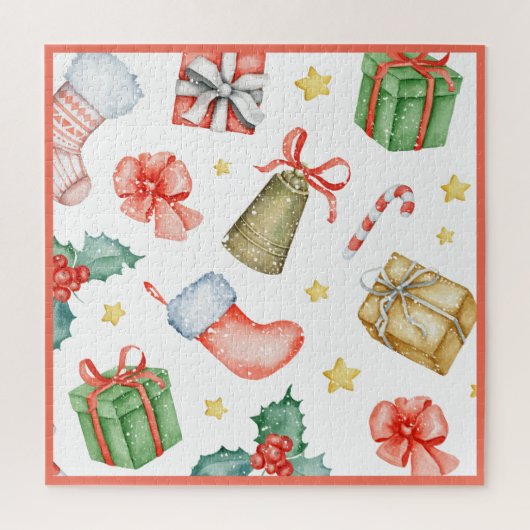 Traditioneller Weihnachts-Schneewasserspass Puzzle (Vertikal)