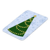 Traditioneller Weihnachtsbaum auf Snowflake Blizza Magnet (Linke Seite)