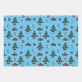 Traditioneller Weihnachtsbaum, Candy Cane Design G Geschenkpapier Set (Vorderseite 3)