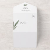 Traditioneller Weihnachtsbaum in einer Urlaubskart All In One Einladung (Außenbereich)