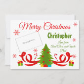 Traditioneller Weihnachtsbaum-Kartenhalter Karte (Vorderseite)