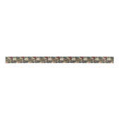 Traditioneller Weihnachtsfest Pine Floral Holiday Satinband (Vorderseite)