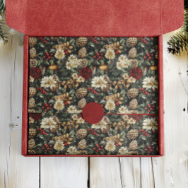 Traditioneller Weihnachtsfest Pine Floral Holiday Seidenpapier