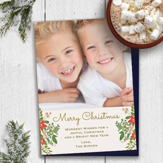 Traditioneller Weihnachtskranz ein Foto Mitteilungskarte