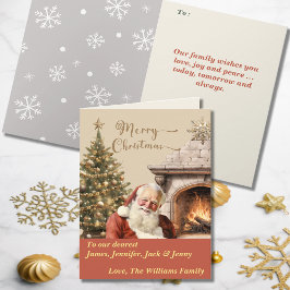 Traditioneller Weihnachtsmann bestellbar Karte