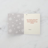 Traditioneller Weihnachtsmann bestellbar Karte (Innenseite)