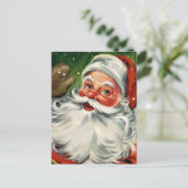 "Traditioneller Weihnachtsmann" Feiertagspostkarte (Stehend Vorderseite)