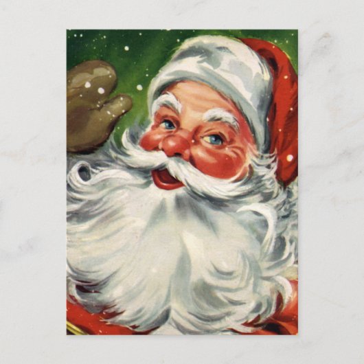 "Traditioneller Weihnachtsmann" Feiertagspostkarte (Vorderseite)
