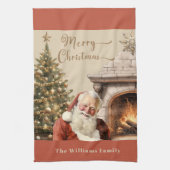 Traditioneller Weihnachtsmann Geschirrtuch (Vertikal)