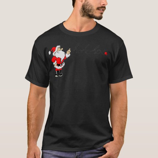 Traditioneller Weihnachtsmann HoHoHo Design Weihna T-Shirt (Vorderseite)