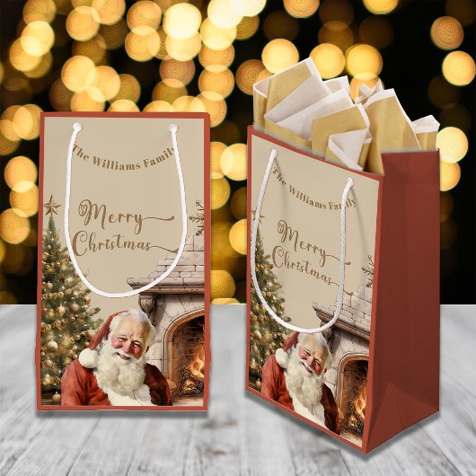 Traditioneller Weihnachtsmann Kleine Geschenktüte