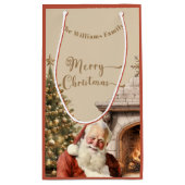 Traditioneller Weihnachtsmann Kleine Geschenktüte (Rückseite)