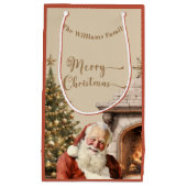 Traditioneller Weihnachtsmann Kleine Geschenktüte (Vorderseite)