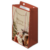 Traditioneller Weihnachtsmann Kleine Geschenktüte (Vorderseite Schrägansicht)