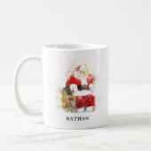 Traditioneller Weihnachtsmann Personalisiert Kaffeetasse (Links)
