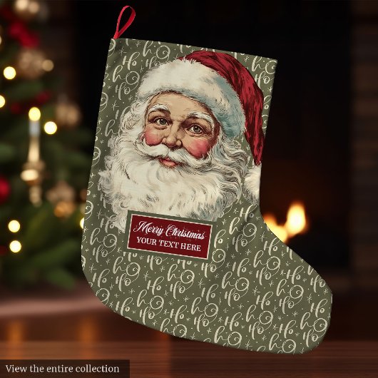 Traditioneller Weihnachtsmann Weihnachten Strumpf  Großer Weihnachtsstrumpf