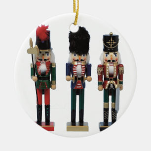 Traditioneller Weihnachtsnachtsknacker Keramik Ornament