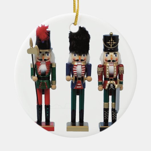 Traditioneller Weihnachtsnachtsknacker Keramik Ornament (Vorne)