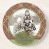 Traditioneller WeihnachtsUntersetzer Untersetzer (Vorne)