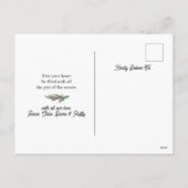 Traditioneller Winterurlaub Weihnachten Postkarte (Rückseite)