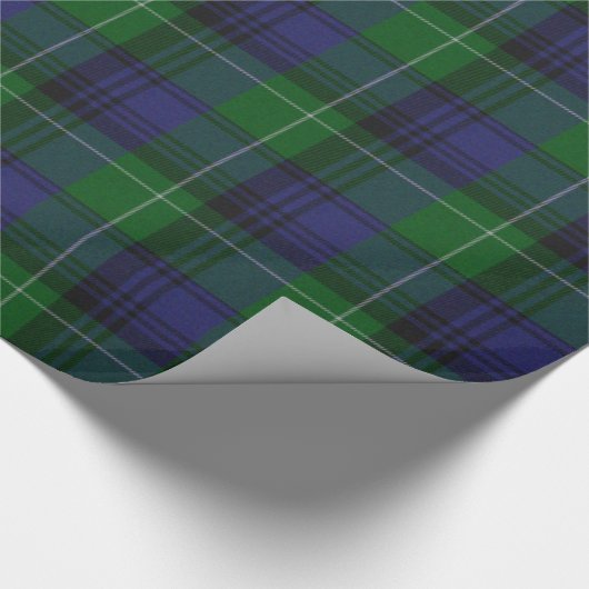 Traditionelles Abercrombie Tartan Wrapping Paper Geschenkpapier (Ecke)