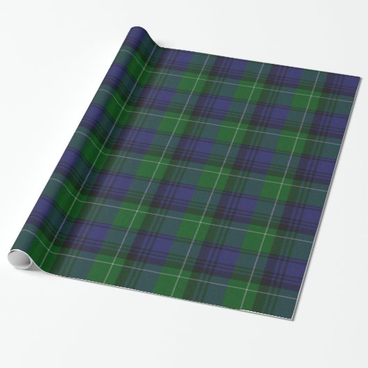 Traditionelles Abercrombie Tartan Wrapping Paper Geschenkpapier (Ungerollt)