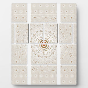 Traditionelles afrikanisches Motiv Mosaik Art Prin Fotoplatte