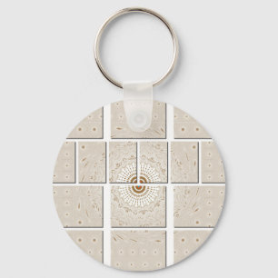 Traditionelles afrikanisches Motiv Mosaik Art Prin Schlüsselanhänger