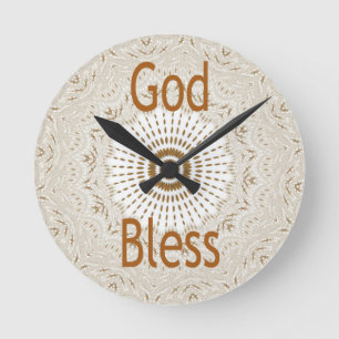 Traditionelles afrikanisches Motivdesign-Kunstwerk Runde Wanduhr