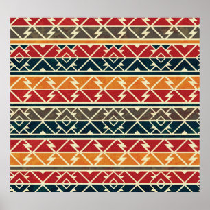 Traditionelles afrikanisches Muster Poster