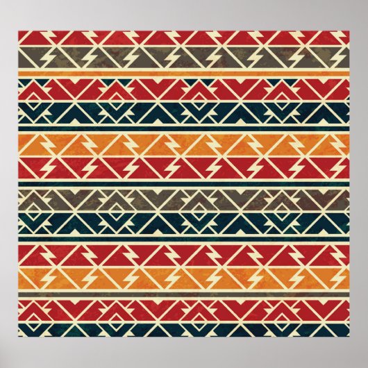 Traditionelles afrikanisches Muster Poster (Vorne)