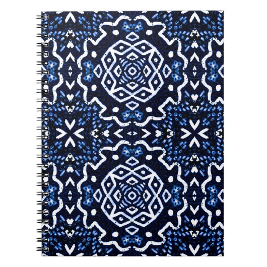 Traditionelles afrikanisches Muster Tilework. Luxu Notizblock (Vorderseite)