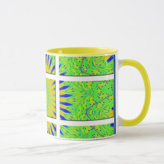 Traditionelles Afrikanisches Schwarzes 11 oz Ringe Tasse (Rechts)