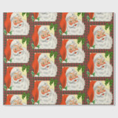 Traditionelles altmodisches Vintages Weihnachtsfes Geschenkpapier (Flach)