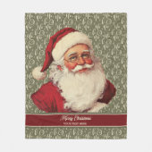 Traditionelles altmodisches Weihnachtsgeschenk Fleecedecke (Vorderseite)