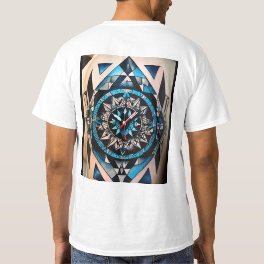 Traditionelles amerikanisches Tattoo-Design T-Shirt (Rückseite)
