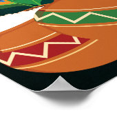 Traditionelles Annaprashan-Begrüßungszeichen Poster (Ecke)