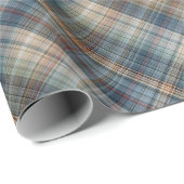 Traditionelles Aquamarines blaues Beige Tan Taupe  Geschenkpapier (Rolleneckpunkt)