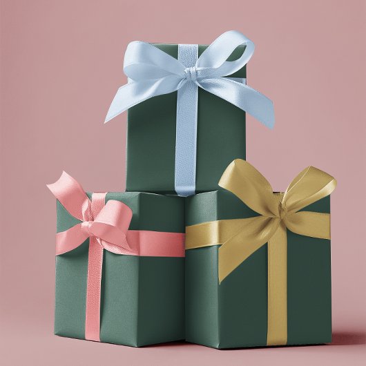 Traditionelles - Aquamarines Grün - Papierblätter Geschenkpapier Set