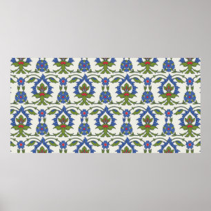 Traditionelles arabisches nahtloses Ornament. Türk Poster