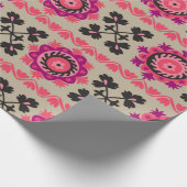 Traditionelles asianisches Suzanne nahtloses Muste Geschenkpapier (Ecke)