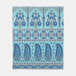 Traditionelles asiatisches Paisley-Grands-Design Fleecedecke