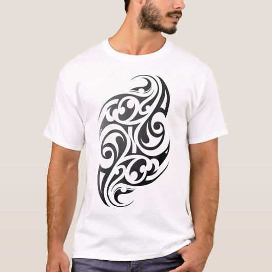 Traditionelles authentisches Maori Stamm Tattoo. A T-Shirt (Vorderseite)