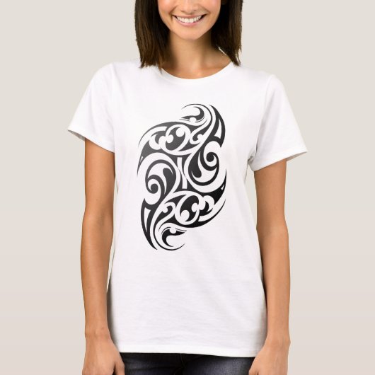 Traditionelles authentisches Maori Tattoo. Neuseel T-Shirt (Vorderseite)