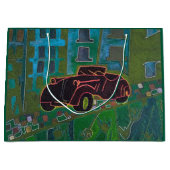 Traditionelles Auto Große Geschenktüte (Vorderseite)