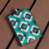 Traditionelles Azteken-Muster Flachmann