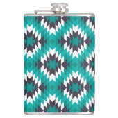 Traditionelles Azteken-Muster Flachmann (Vorderseite)