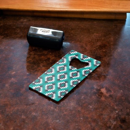 Traditionelles Azteken-Muster Geldbeutel Flaschenöffner