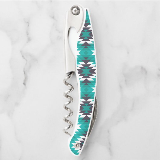 Traditionelles Azteken-Muster Kellnermesser (Vorderseite)