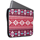 Traditionelles aztekisches nahtloses Stammes- Laptopschutzhülle (Vorne Rechts)